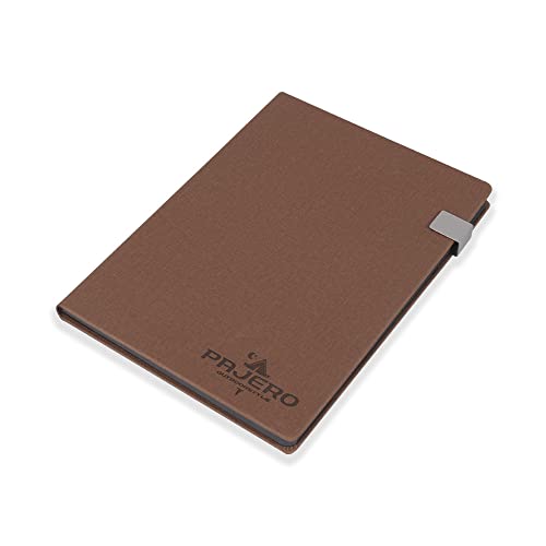 BIBELOT Hard Bound Notebook PU Leather Cover Material (14x21 cm)2 WALNUT BROWN