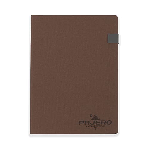 BIBELOT Hard Bound Notebook PU Leather Cover Material (14x21 cm)2 WALNUT BROWN